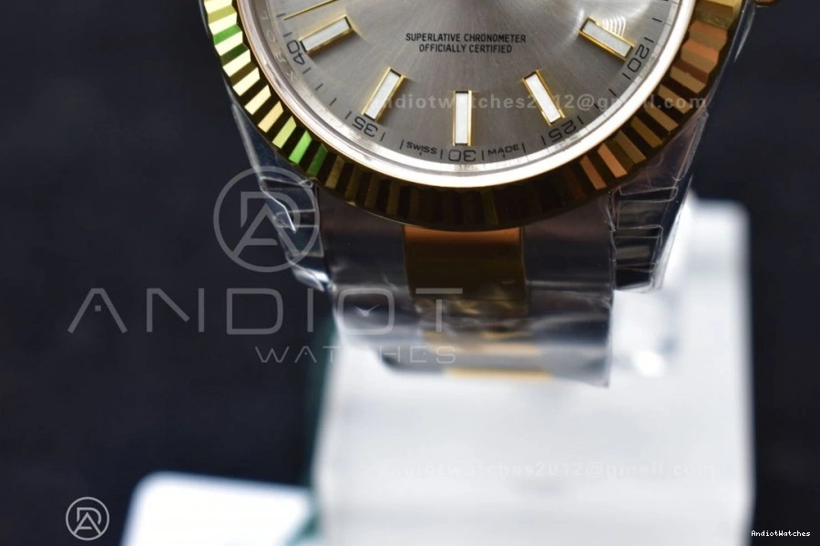 on 41 596 1:1 VSF 904L Bracelet YG SS Edition Oyster Dial Silver GoAnywhere 126333 Best VS DateJust 0130